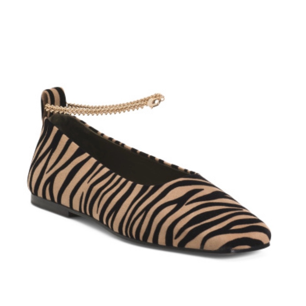 NIB Maria Luca SAVANA AUGUSTA BALLET FLATS - Zebra Sz. 36